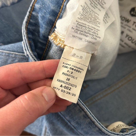 Madewell Curvy High-Rise Denim Shorts Size 28 Medium Wash - Picture 14 of 16